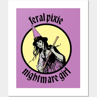 Feral Pixie Nightmare Girl Posters and Art